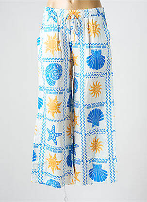 Pantalon larg albastru ALLEN & JO femeie