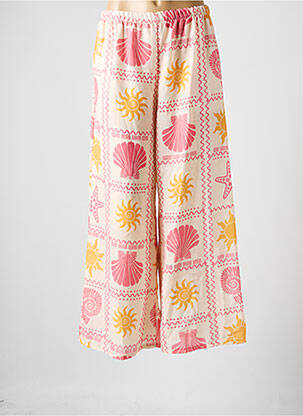 Pantalon larg roz LOVIKA femeie