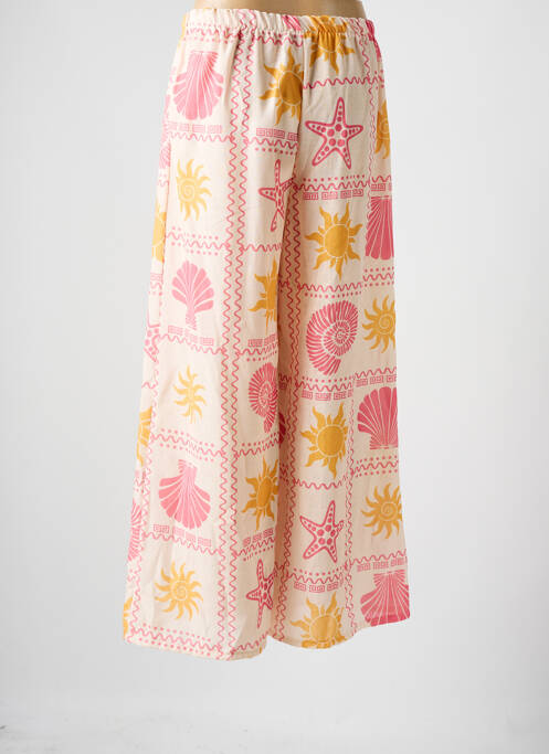 Pantalon larg roz LOVIKA femeie