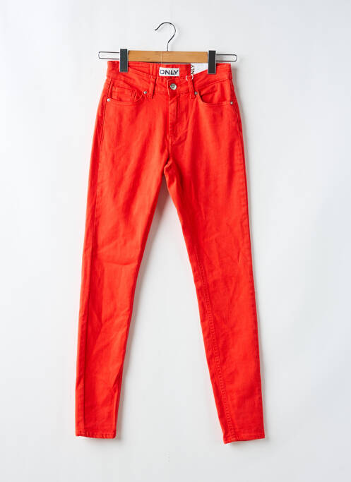 Blugi cu croială slim roșu ONLY femeie