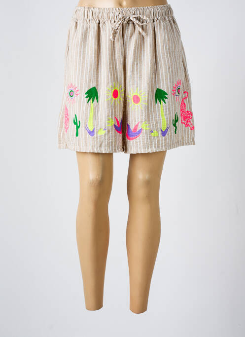 Șort bej LOVIKA femeie