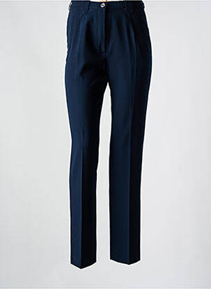 Pantalon slim talie înaltă talie înaltă albastru SYM femeie