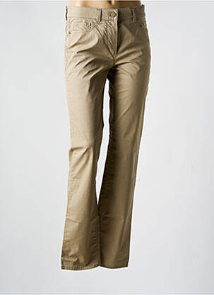 Pantalon slim țesătură poplin mărime normală bej ATELIER GARDEUR femeie