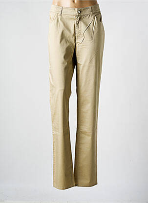 Pantalon slim țesătură poplin mărime normală bej ARMANI femeie