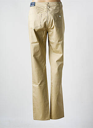 Pantalon slim țesătură poplin mărime normală bej ARMANI femeie