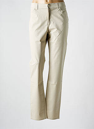 Pantalon slim țesătură poplin mărime normală bej ARMANI femeie