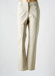 Pantalon slim țesătură poplin mărime normală bej ARMANI femme