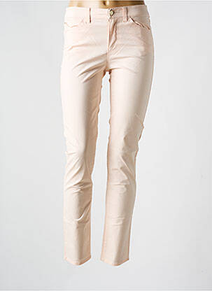 Pantalon slim țesătură poplin mărime normală roz ARMANI femeie