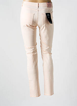 Pantalon slim țesătură poplin mărime normală roz ARMANI femeie