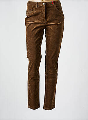 Pantalon slim elasticitate mărime normală maro JOCAVI femeie