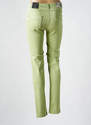 Pantalon slim țesătură poplin mărime normală verde JOCAVI femeie