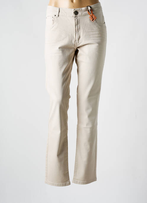 Blugi cu croială slim bej PARA MI femeie