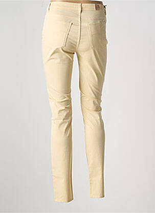 Pantalon slim țesătură poplin mărime normală galben TRUSSARDI JEANS femeie
