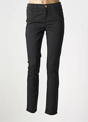 Pantalon slim țesătură poplin mărime normală negru TRUSSARDI JEANS femeie