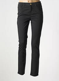 Pantalon slim țesătură poplin mărime normală negru TRUSSARDI JEANS femme