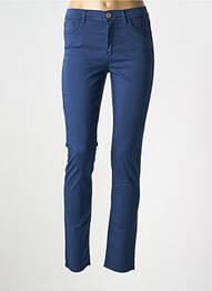 Pantalon slim țesătură poplin mărime normală albastru TRUSSARDI JEANS femme