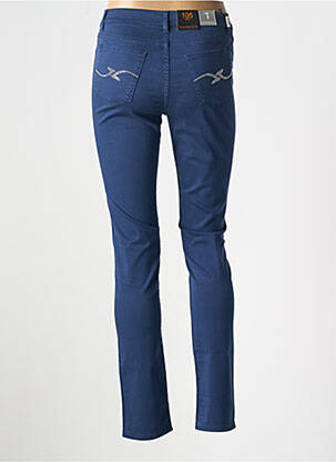 Pantalon slim țesătură poplin mărime normală albastru TRUSSARDI JEANS femeie