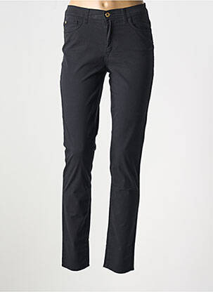 Pantalon slim țesătură poplin mărime normală negru TRUSSARDI JEANS femeie