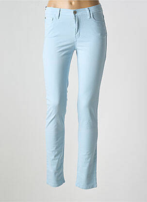 Pantalon slim țesătură poplin mărime normală albastru TRUSSARDI JEANS femeie