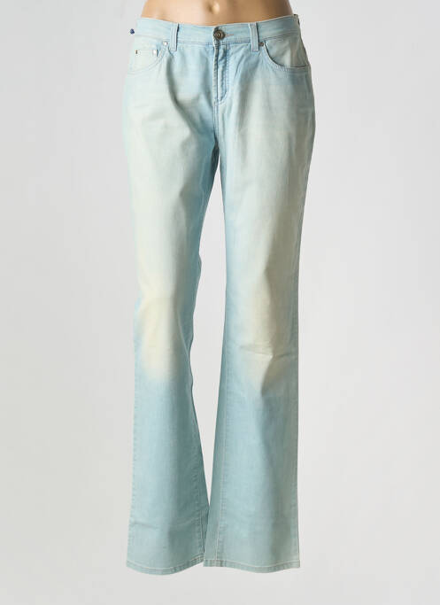 Blugi cu croială dreaptă albastru TRUSSARDI JEANS femeie