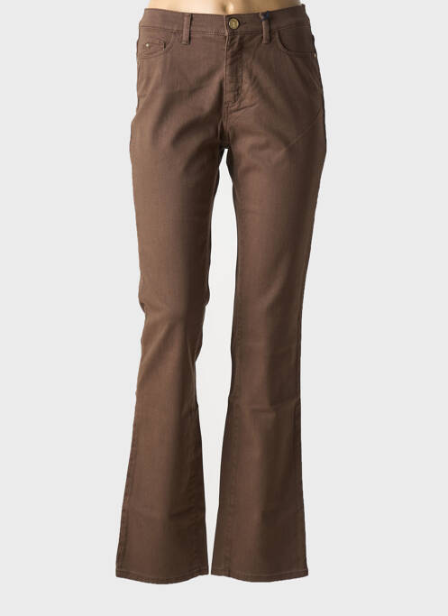 Pantalon evazat maro TRUSSARDI JEANS femeie