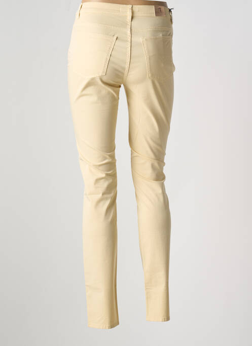 Pantalon slim galben TRUSSARDI JEANS femeie