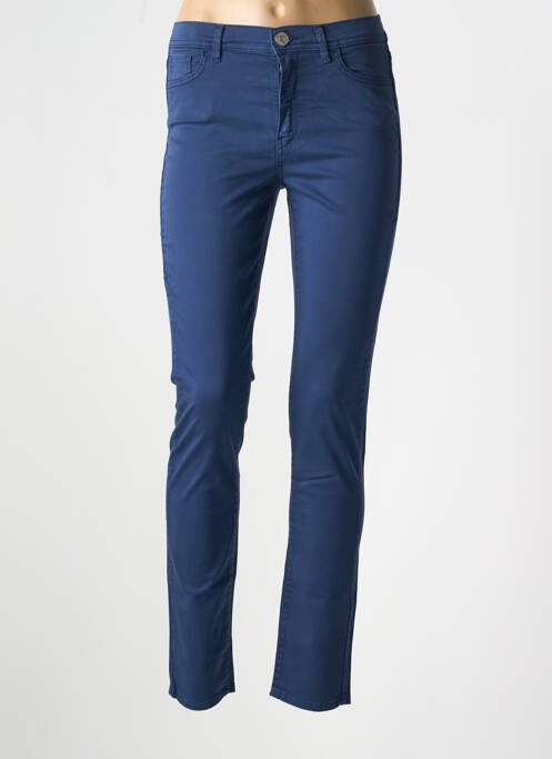 Pantalon slim albastru TRUSSARDI JEANS femeie