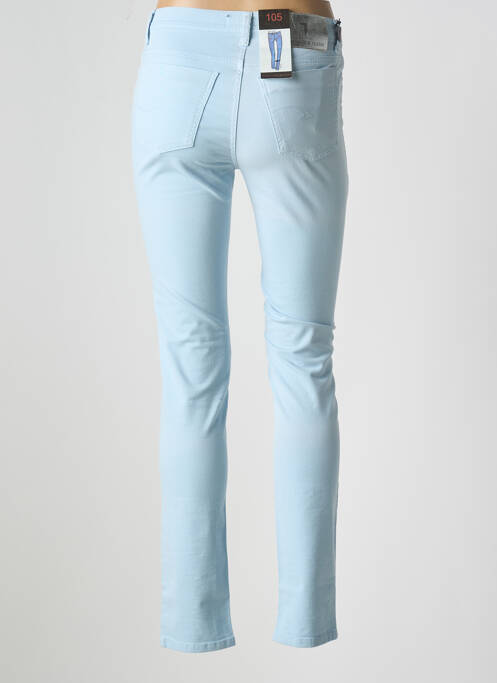 Pantalon slim țesătură poplin mărime normală albastru TRUSSARDI JEANS femme