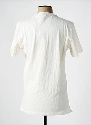 Tricou croială cambrată mâneci scurte alb WHITE STUFF bărbat