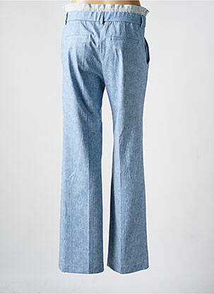 Pantalon drept talie elastică albastru ANNA MONTANA femeie