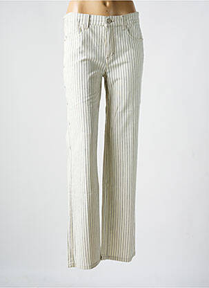 Pantalon drept bej ANNA MONTANA femeie