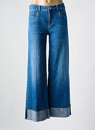 Blugi cu croială evazată albastru ANNA MONTANA femeie