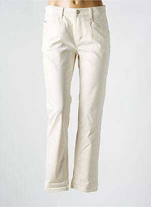 Pantalon slim buzunare bej ANNA MONTANA femeie