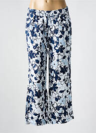 Pantalon drept talie elastică albastru ANNA MONTANA femme