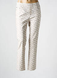 Pantalon slim talie elastică bej ANNA MONTANA femme