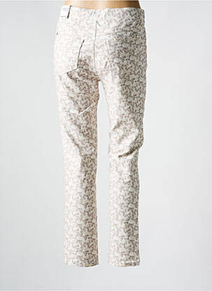 Pantalon slim talie elastică bej ANNA MONTANA femeie