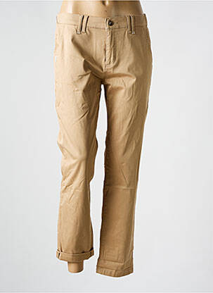 Pantalon slim buzunare bej ANNA MONTANA femeie