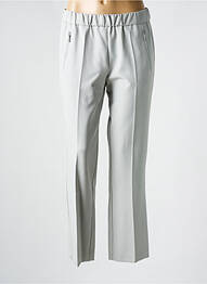 Pantalon drept talie elastică gri ANNA MONTANA femme