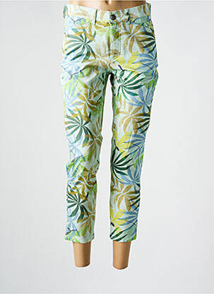 Pantalon slim verde ANNA MONTANA femeie