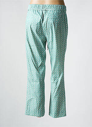 Pantalon 7/8 talie elastică verde ANNA MONTANA femeie