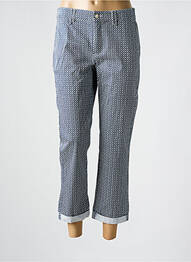 Pantalon 7/8 închidere cu fermoar sub clapetă cu nasturi gri ANNA MONTANA femme