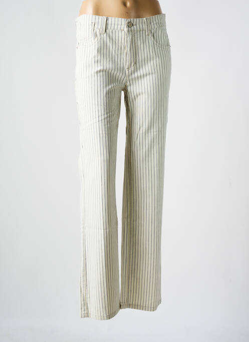 Pantalon drept bej ANNA MONTANA femeie