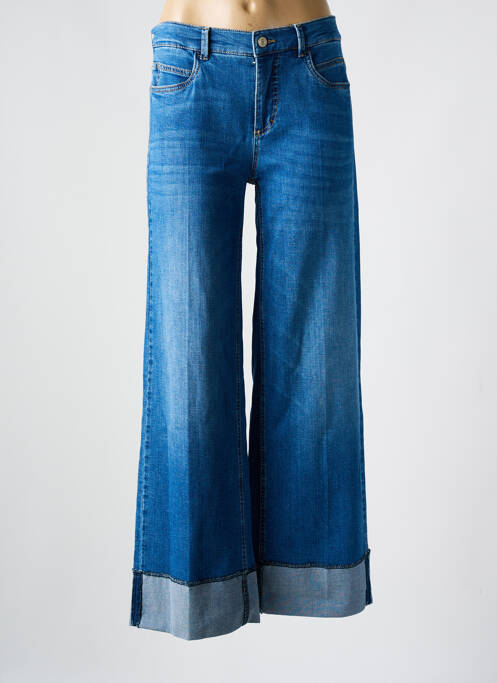 Blugi cu croială evazată albastru ANNA MONTANA femeie