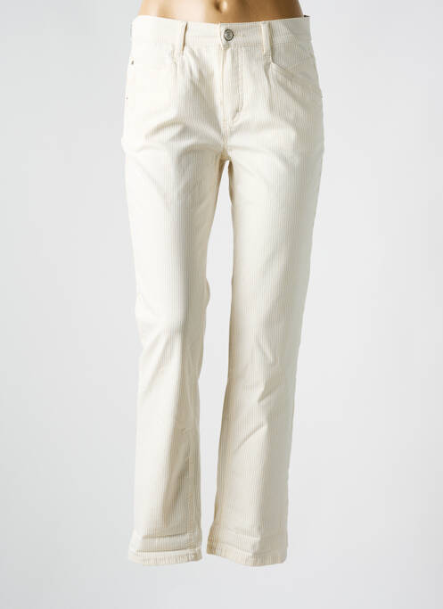 Pantalon slim bej ANNA MONTANA femeie