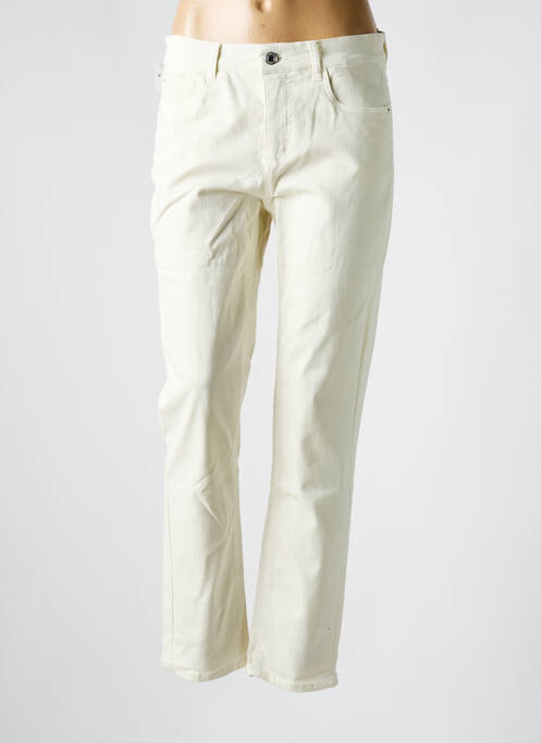 Pantalon slim bej ANNA MONTANA femeie