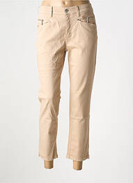 Pantalon 7/8 elasticitate mărime normală bej ANNA MONTANA femme