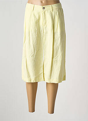 Pantalon trei sferturi galben ANNA MONTANA femeie