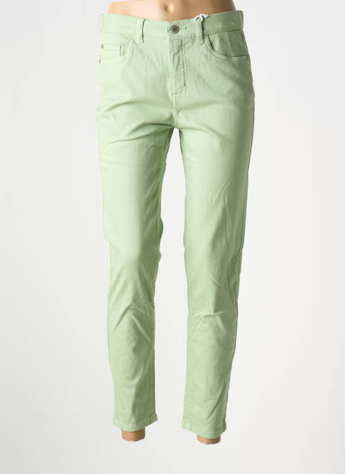 Pantalon slim verde ANNA MONTANA femeie