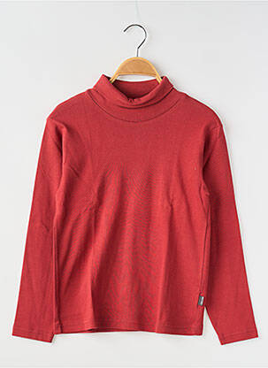 Pulover cu guler înalt roșu CKS băiat