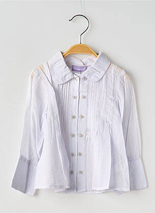 Cămașă țesătură poplin mâneci lungi violet COUDEMAIL fată